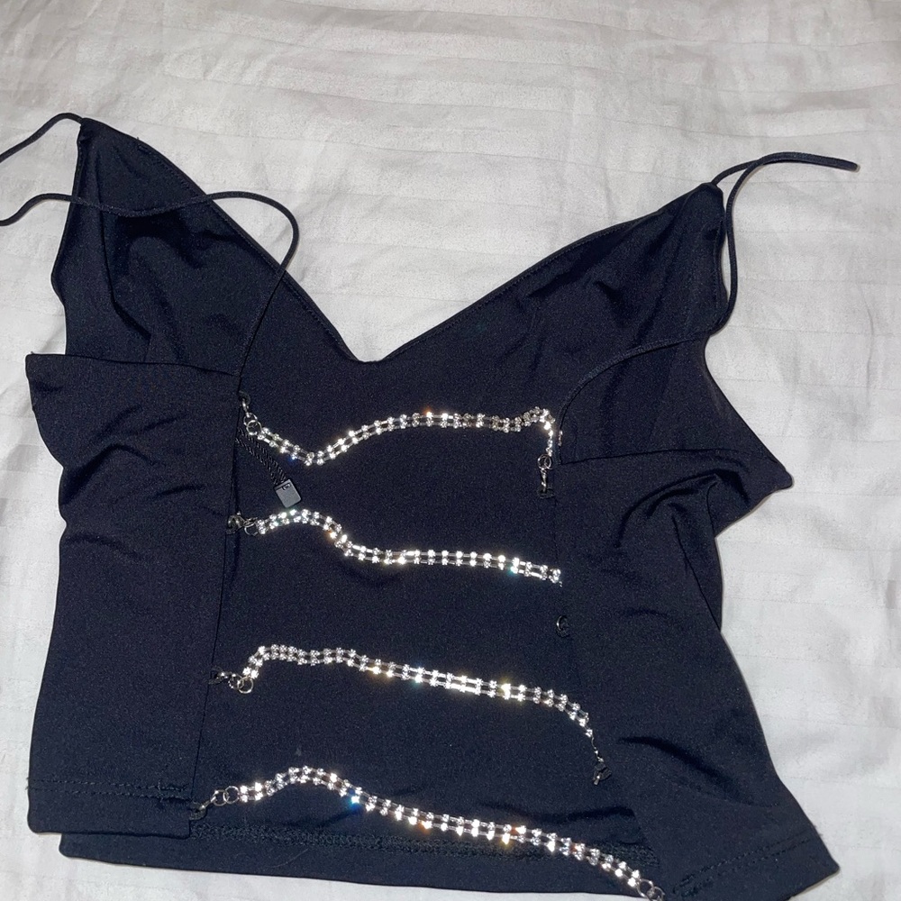 Dynamite Rhinestone Top - Picture 2 of 2